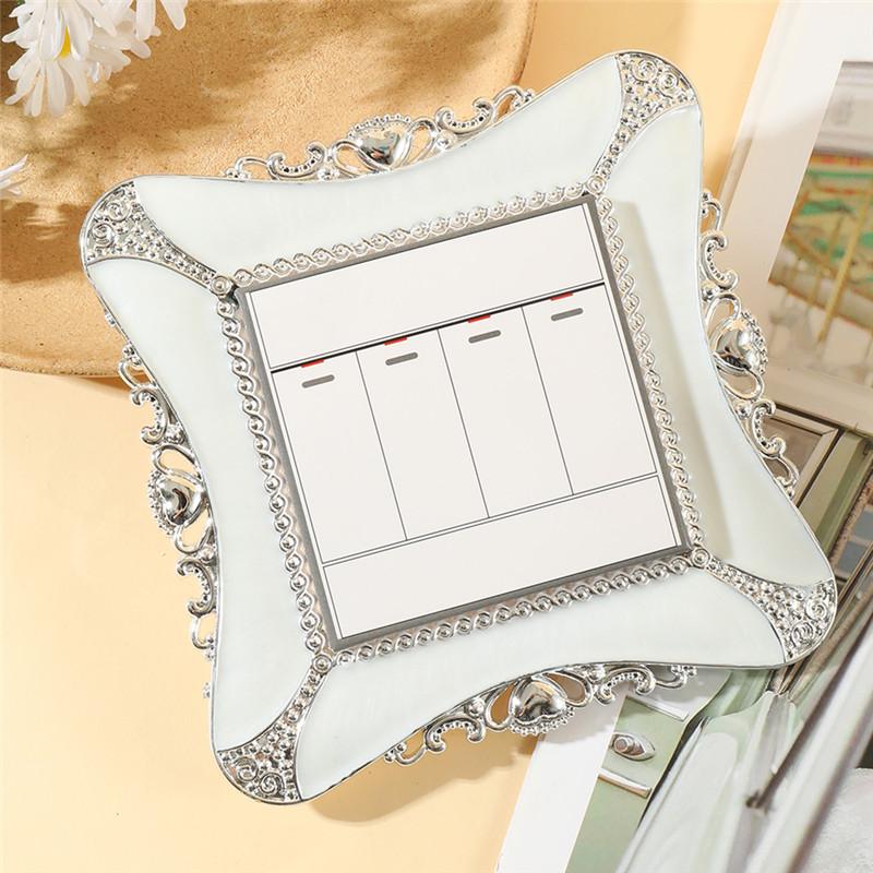 

1Pc European style switch with gold edged heart shape, gorgeous romantic style, suitable for home and holiday decoration