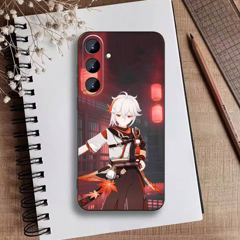 Genshin K-Kaedehara Kazuha Phone Case For Samsung Galaxy A73,A72,A71,A70,A52,A51 Others Soft Black Cover