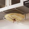 304 Stainless Steel Pot Lid and Cutting Board Wall Rack for Kitchen Cabinets