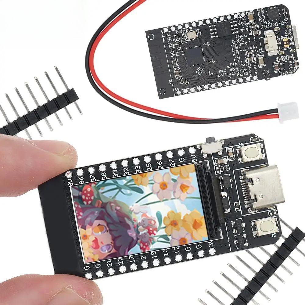 T-Display ESP32-D0WD CH9102 Chip 16MB WiFi And Bluetooth-Compatible Module Development Board 1.14 Inch LCD Control