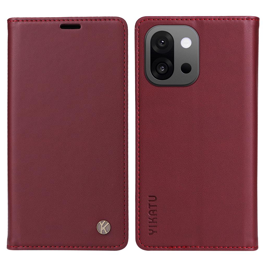 For OnePlus 13T 5G Phone Cases YIKATU Magnetic Closure PU Leather Mobile Cover