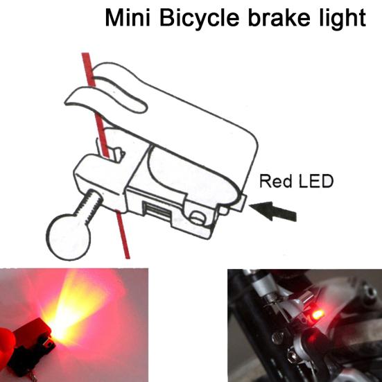 Cycling Bicycle Waterproof Lamp Portable Bike Brake LED Light High Brightness