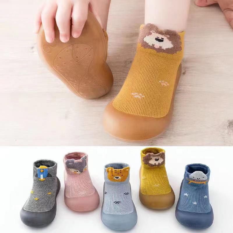 Non-Slip Infant Floor Socks | Cold-Insulating Soft Soles | Thickened Baby Walking Shoes | Lightweight High-Top for Spring & Autumn