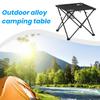 Folding Camping Cloth Table with 2 Cup Holders Carrying Bag Heavy Duty Waterproof Oxford Fabric Outdoor Picnic Beach Hiking Collapsible Table
