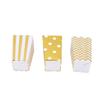 36PCS Popcorn Boxes Paper Large Capacity Top Opening Lightweight Portable Popcorn CupsGold