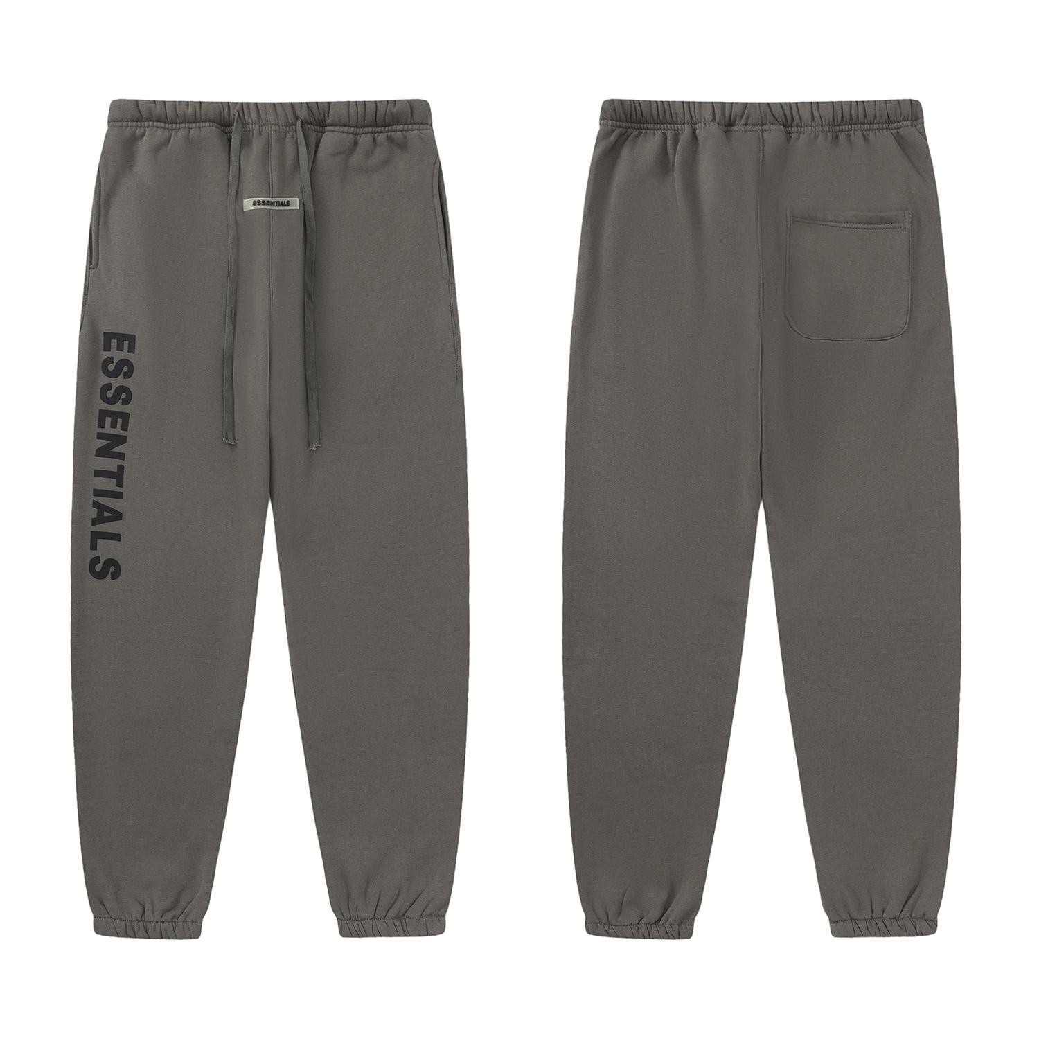 

ESSENTIALS Силіконові штани з літерами Чоловічі спортивні штани осінь-зима Високоякісні штани зі 100% бавовни Вуличний одяг для пар у стилі хіп-хоп L