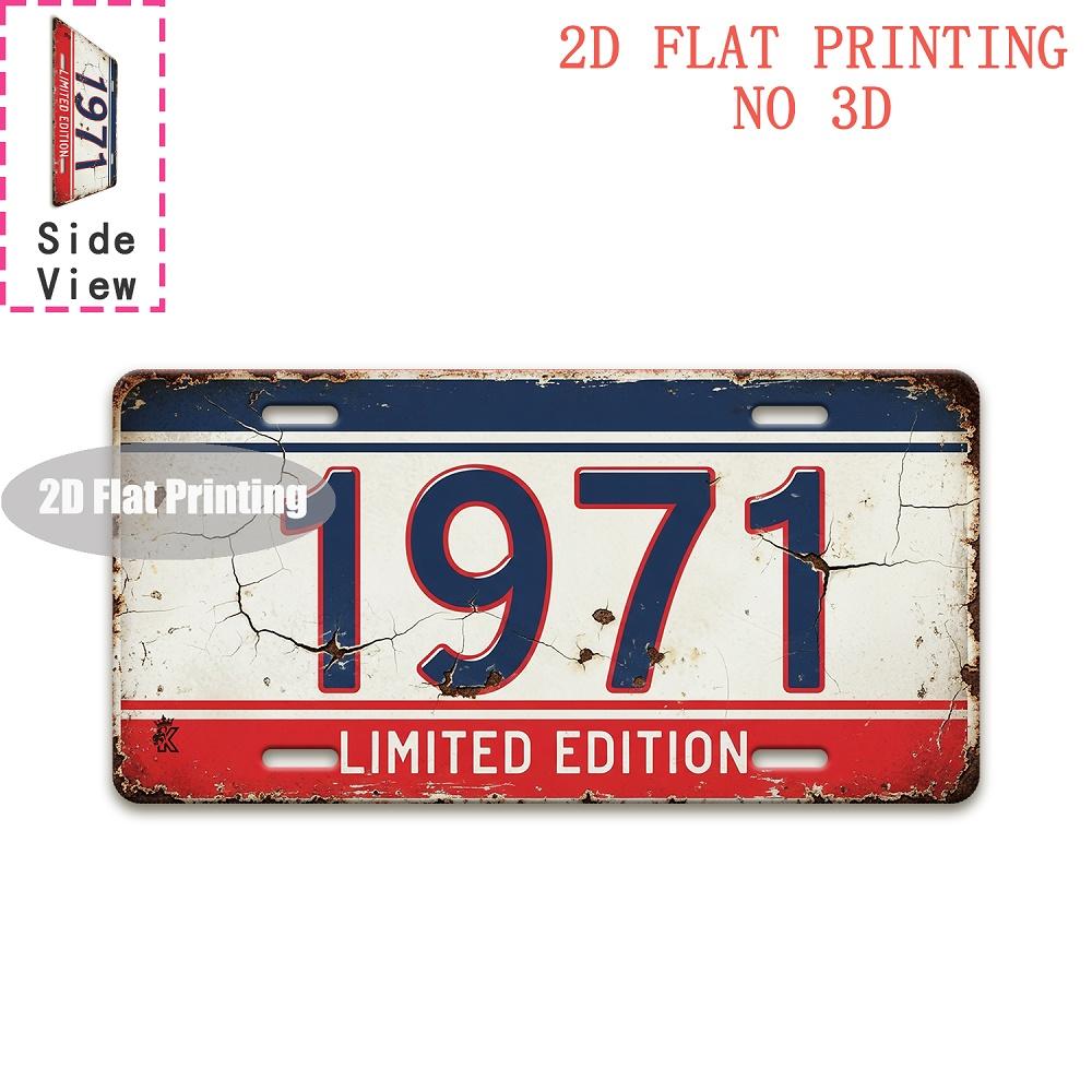Tin Sign - Vintage Durable Metal Plaque Wall Decor, Home Office Bar Man Cave Bedroom Global City Coordinate Birth Year License