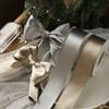 2.5cm Wide Silk Velvet Ribbon Double-sided Gift Wrap Tie  Floral Arrangements