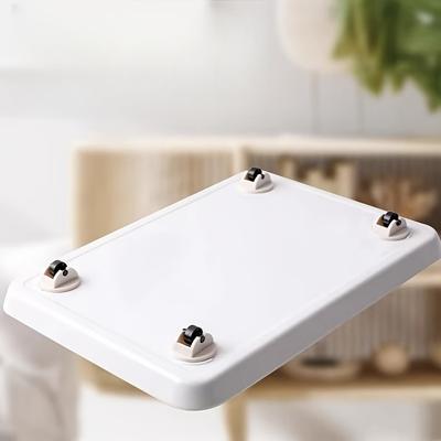 4-Pack Self-Adhesive Plastic Casters Furniture Moving Wheels for Home and Dormitory Storage Boxes Easy To Install On Desk Legs.