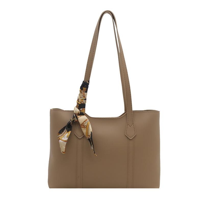 Fashion Versatile Retro Commuter Shoulder Bag Simple Tote Bag College Student Class Bag Women's Bag