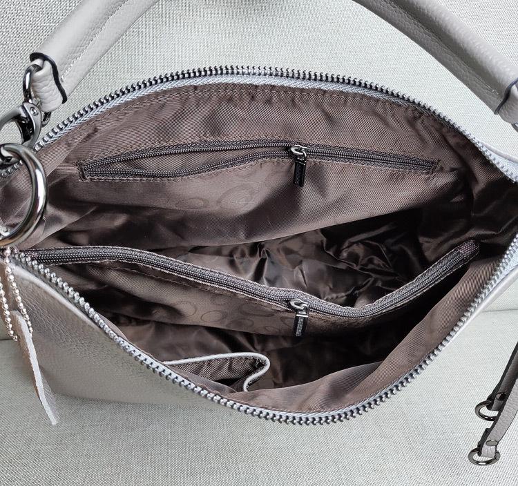Genuine Leather Women's Two-Way Shoulder and Crossbody Bag