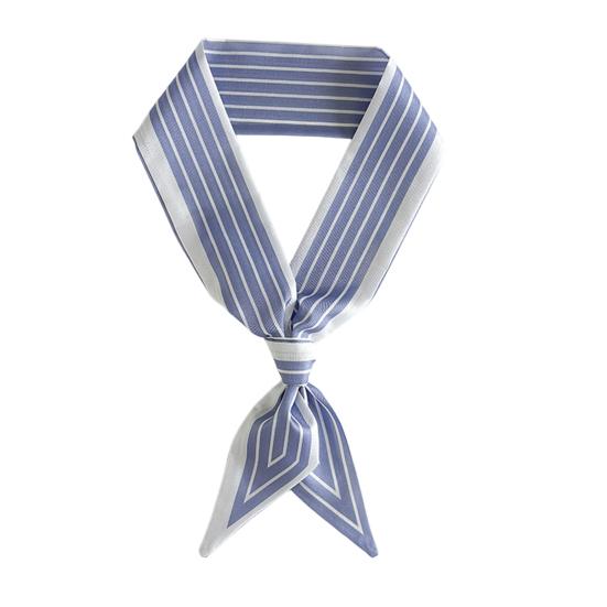 35 Inches Long Skinny Scarf for Women Stylish Striped Silky Scarf Luxurious Silk Feeling Scarf for Neck Hair Purse Belt Accessory