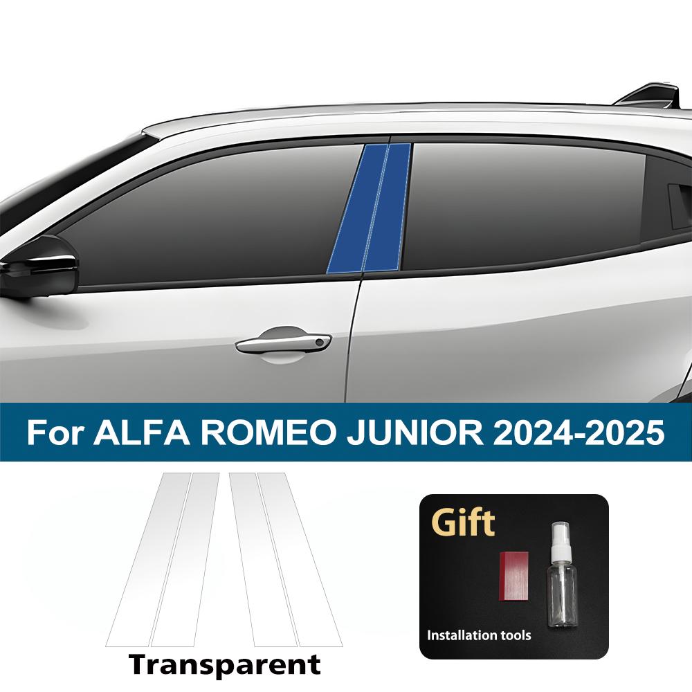

For Alfa Romeo Junior 2026-2026 Car B Pillar Protective TPU Film Anti-Scratch Sticker Pre-cut PPF Trim Cover Film Accessories