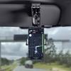 Sun Visor Phone Holder Secure Car Phone Mount Anti-Slip Clamp 360-Degree Rotatable Adjustable Car Phone Holder for Most Smartphones