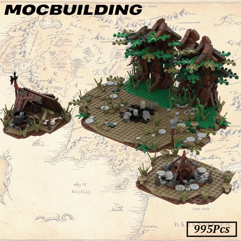Middle-Earth Moc Building Blocks Scene Rings Building Kits Display Construction Christmas Present Birthday Gift