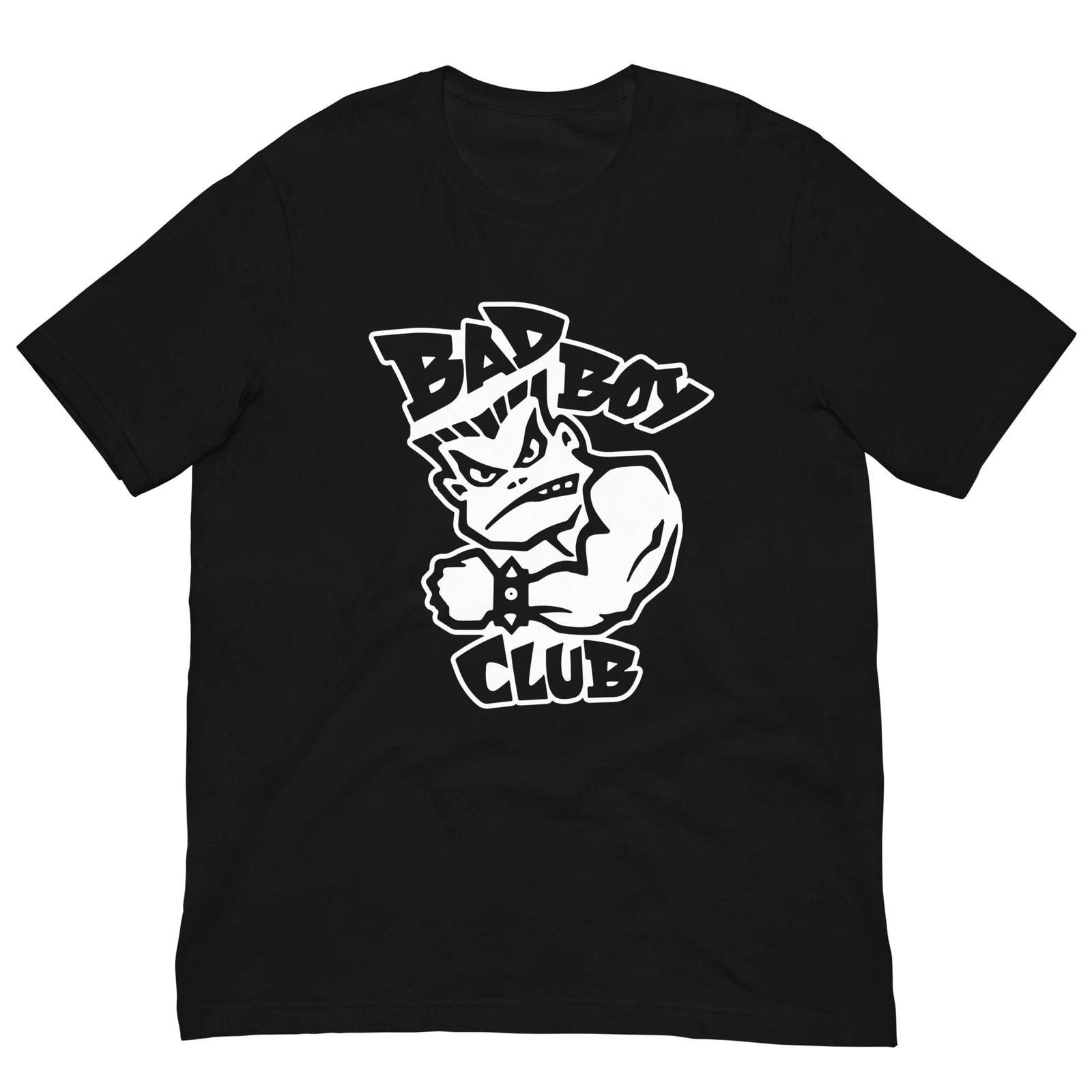 Bad Boy Club Black Graphic Tee Shirt Unisex 100% Cotton T-shirt Mens Tees Top 2XL