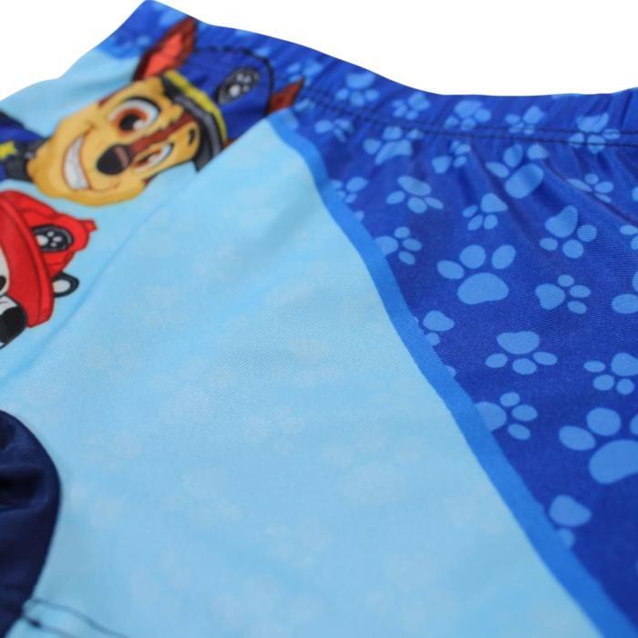 Maillot de bain boxer enfant - PAW PATROL - Chase et Marcus - Bleu - Mixte - Licence officielle