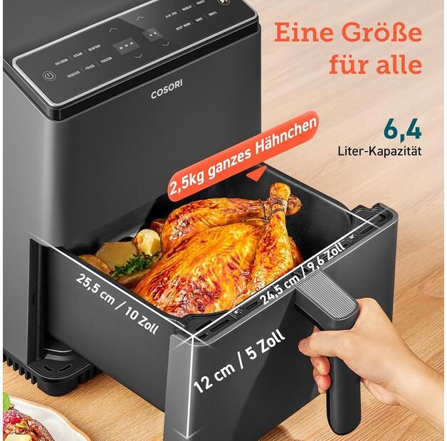Фритюрница Cosori Dual Blaze 6.4l черная (CAF-P583S)