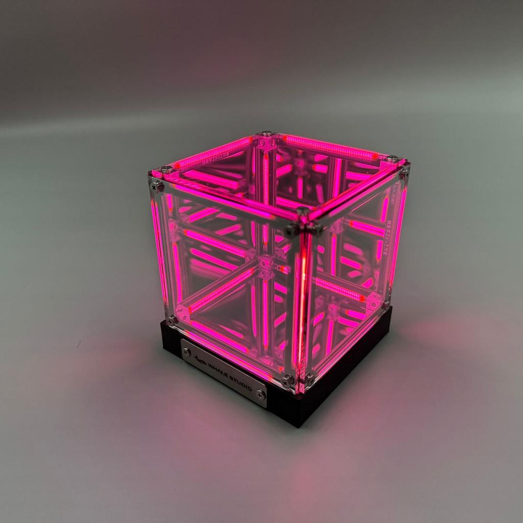 Elektronisches Spiel Desktop Technologie Atmosphäre Licht 4-Dimensionaler Raum Hyperwürfel Kreatives Desktop Nachtlicht Spielzubehör