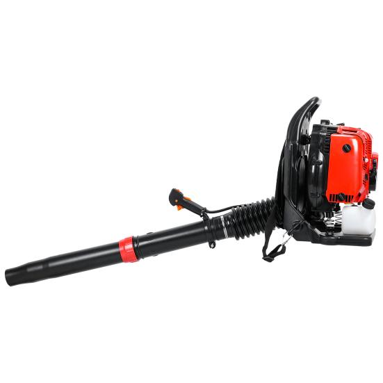 Leaf Blower, 75.6CC 4-Stroke Backpack Gas Leaf Blower, Snow Blower, Up To 900 CFM and 210 MPH, Variable Speed, Cruise Control (Red)