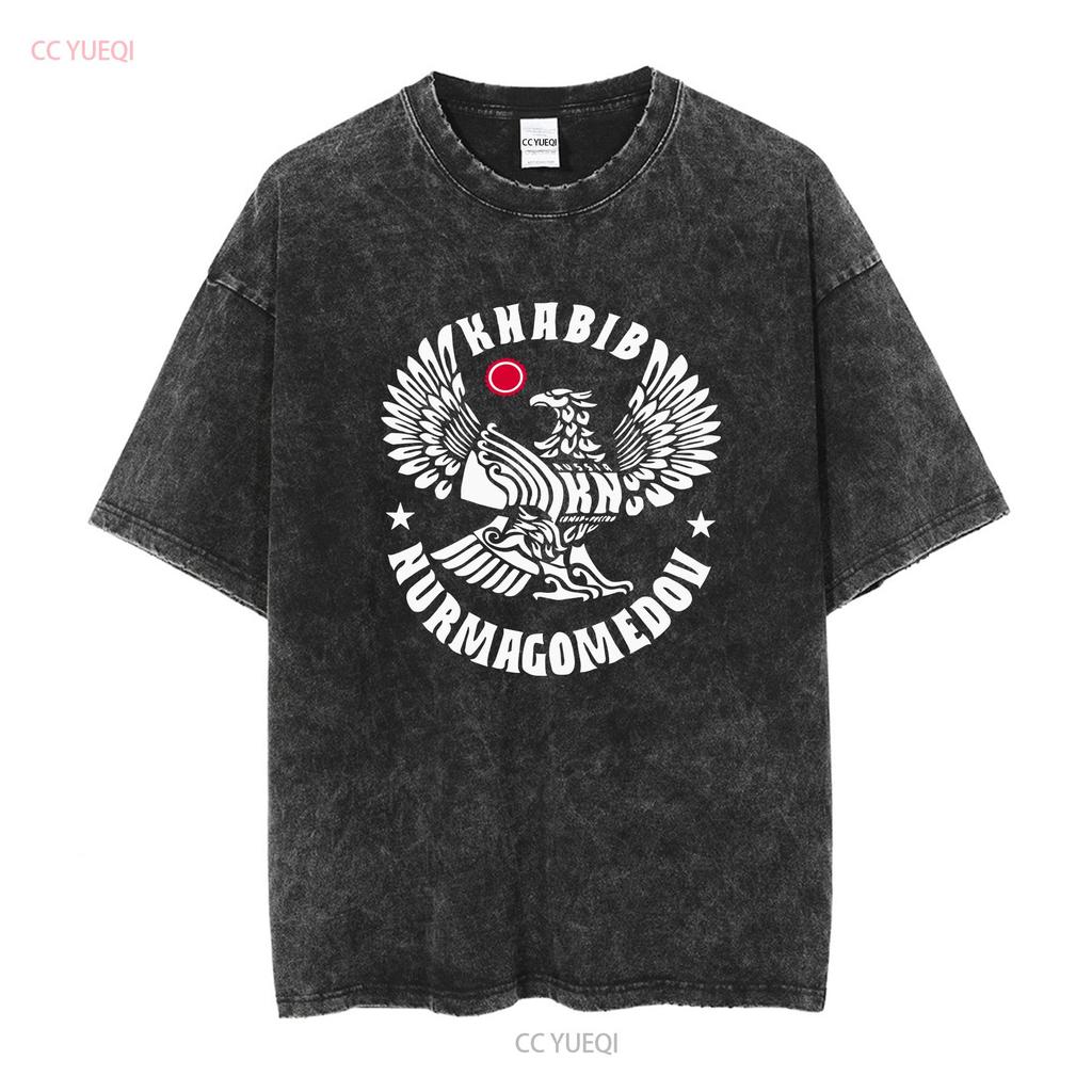 Nuovo Merchandise Logo Khabib Nurmagomedov Maglietta Americana Divertente Taglie dalla S alla 5XL vintage Lavata Elasticizzata Comoda streetwear