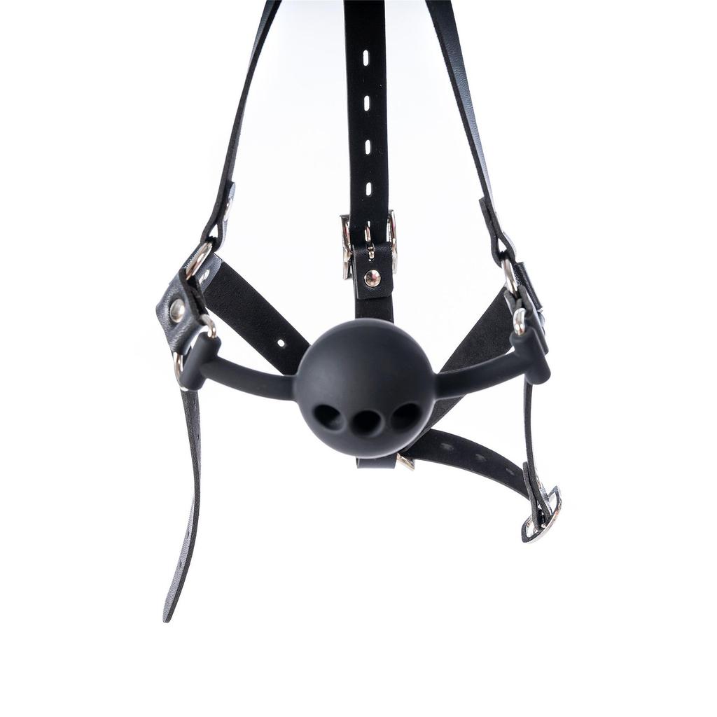 Silicone Ball Gag Adult Harness for Training and Role Play