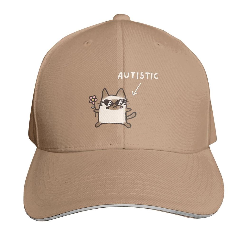Autistic Cat Animal Cap Fashion Casual Baseball Caps Adjustable Hat Hip Hop Summer Unisex Baseball Hats