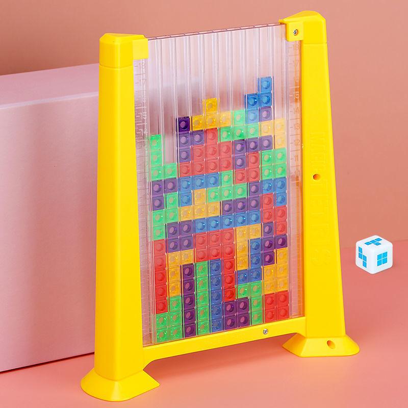 3D dreidimensionales Puzzlespiel Spielzeug Kreatives Desktop-Spiel Bausteine Tangram Mathe Interaktives Kinder Lernspielzeug