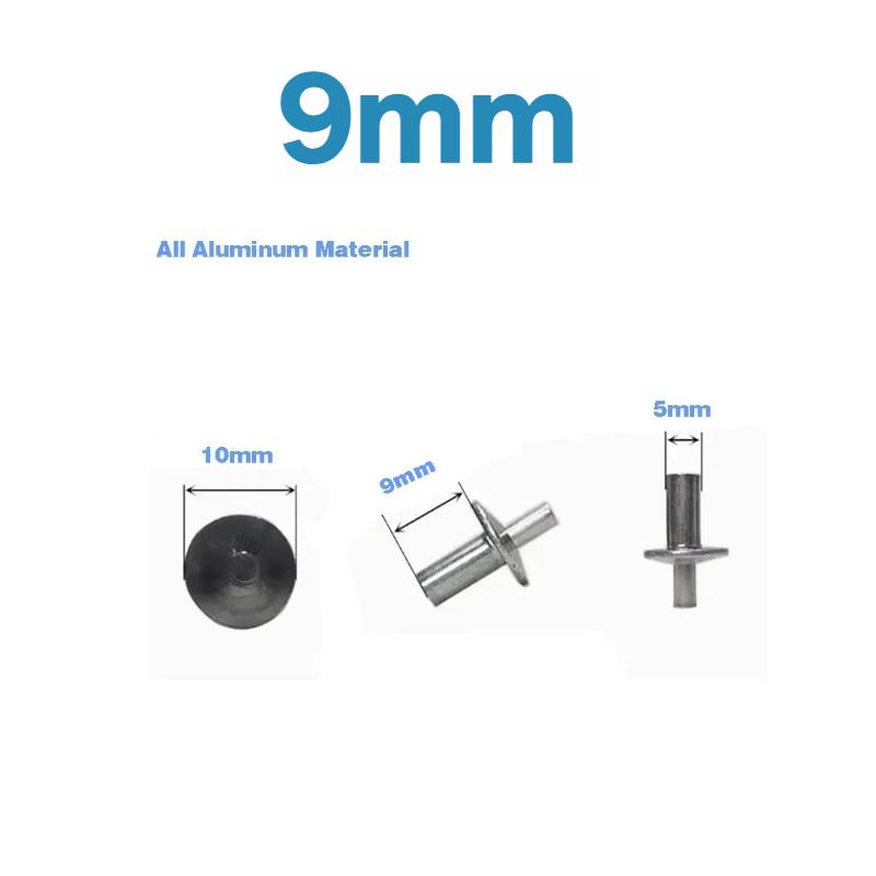 

100PCS Hammer Drive expansion Rivets Percussion Expansion Aluminum Nail Head Piercing Knock Type Small Tapping Screws Fasteners Kits 10PCS 9mm