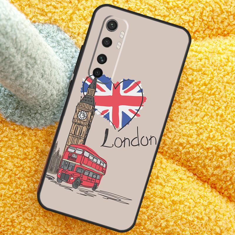 London Bus England Big Ben Case For POCO X3 X4 X5 F5 Pro M5s C40 F4 GT F3 Cover For Xiaomi 12T 11T Pro 12 13 Lite 12X
