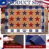 Door Mat Outdoor USA Red White Blue Welcome Rug Patriotic Mat Non-Slip Independence Day Freedom Memorial Day Indoor Entrance Outside Porch Front Decor