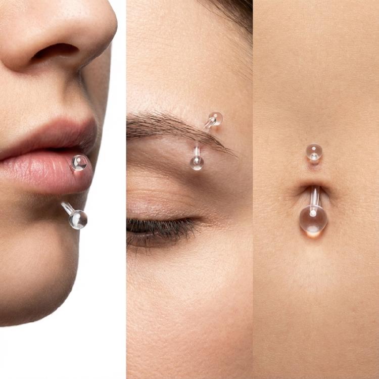 Stylish Acrylic Piercing Jewelry for Lip Eyebrow Belly Button Elegant Accessories for Formal Occasions Wear