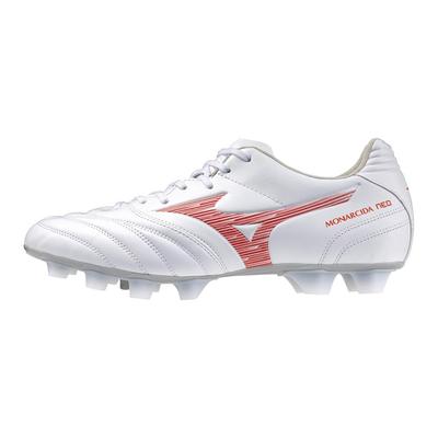 Monarcida NEO 3 SW Soccer Club 4E Cleats, Football, Wide, Lightweight, White/Red, 25.5 Cm,