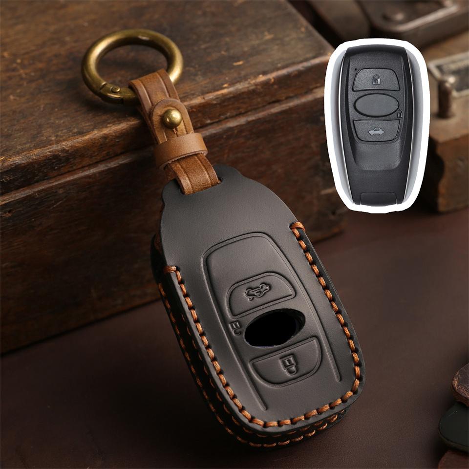 

Чохол для ключів від автомобіля для Subaru BRZ Forester Legacy Outback WRX WRX STI Impreza XV Crosstrek Smart Keyless Remote Cover Сумка для ключів чорний