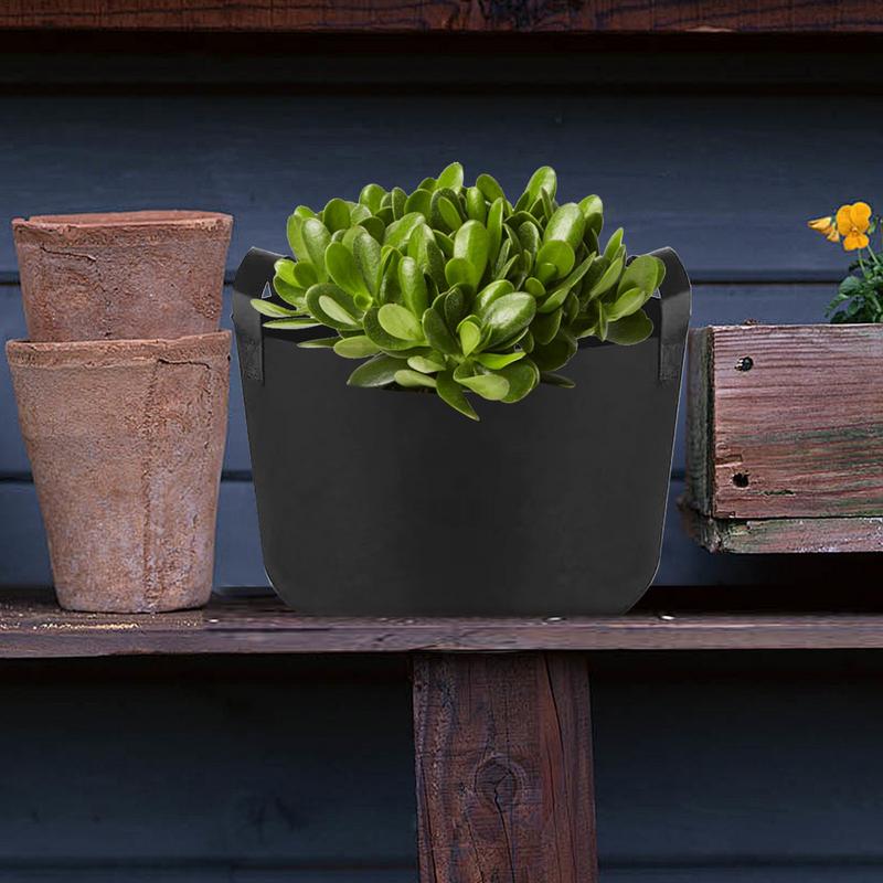 7 bucăți saci de plante pentru plantarea ghivece din țesătură îngroșată cu mânere, saci de grădinărit pentru fructe, legume și flori.