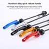 2 Pcs Front Rear Bike Axles Wheel Hub Skewers Bicycles Quick Release Lever