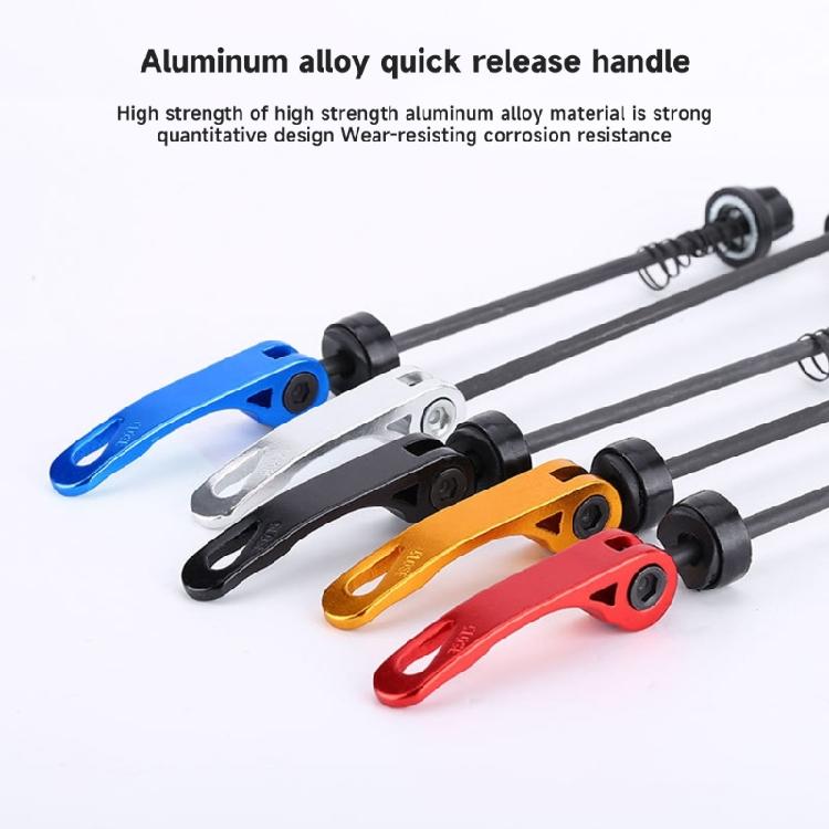 2 Pcs Front Rear Bike Axles Wheel Hub Skewers Bicycles Quick Release Lever