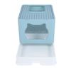 Enclosed Cat Litter Box Anti Splashing Easy to Clean Odor Control Large Top Entry Foldable Kitty Litter Tray with Lid