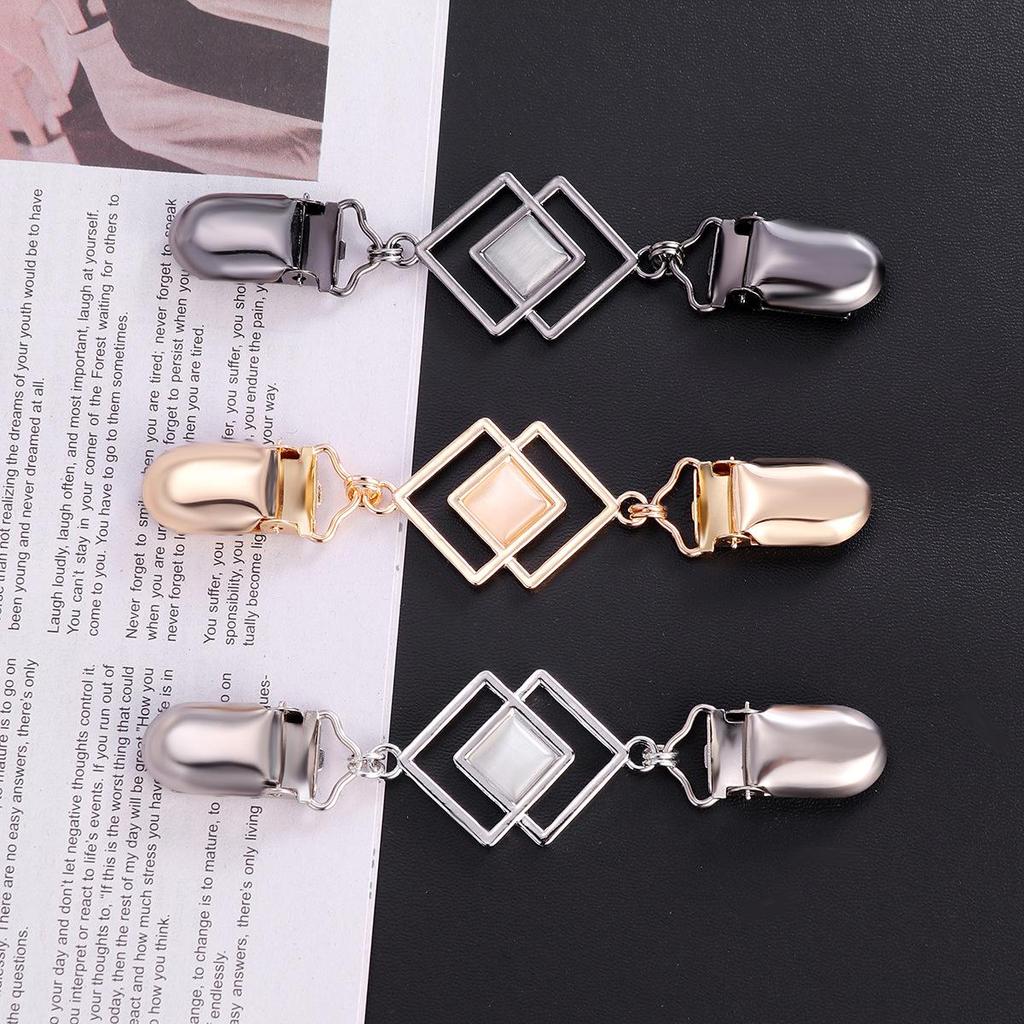 Vintage Cat's Eye Brooch & Shawl Clip for Women
