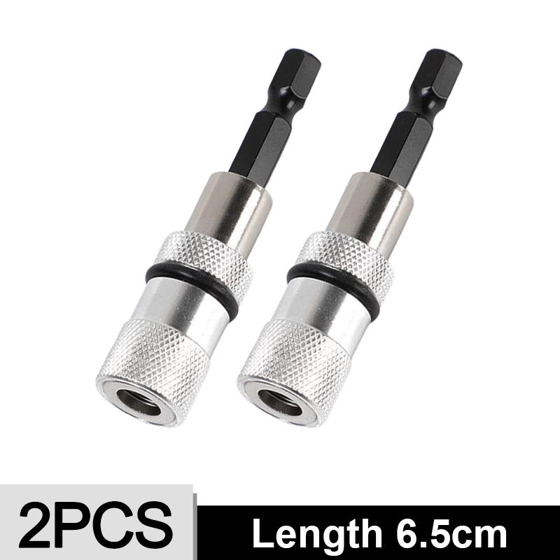 1/6x Hex Shank Magnetic Screwdriver Bit Holder Adjustable Screw Depth Extension Bar 1/4 Inch Power Drill DIY Tool Quick Release