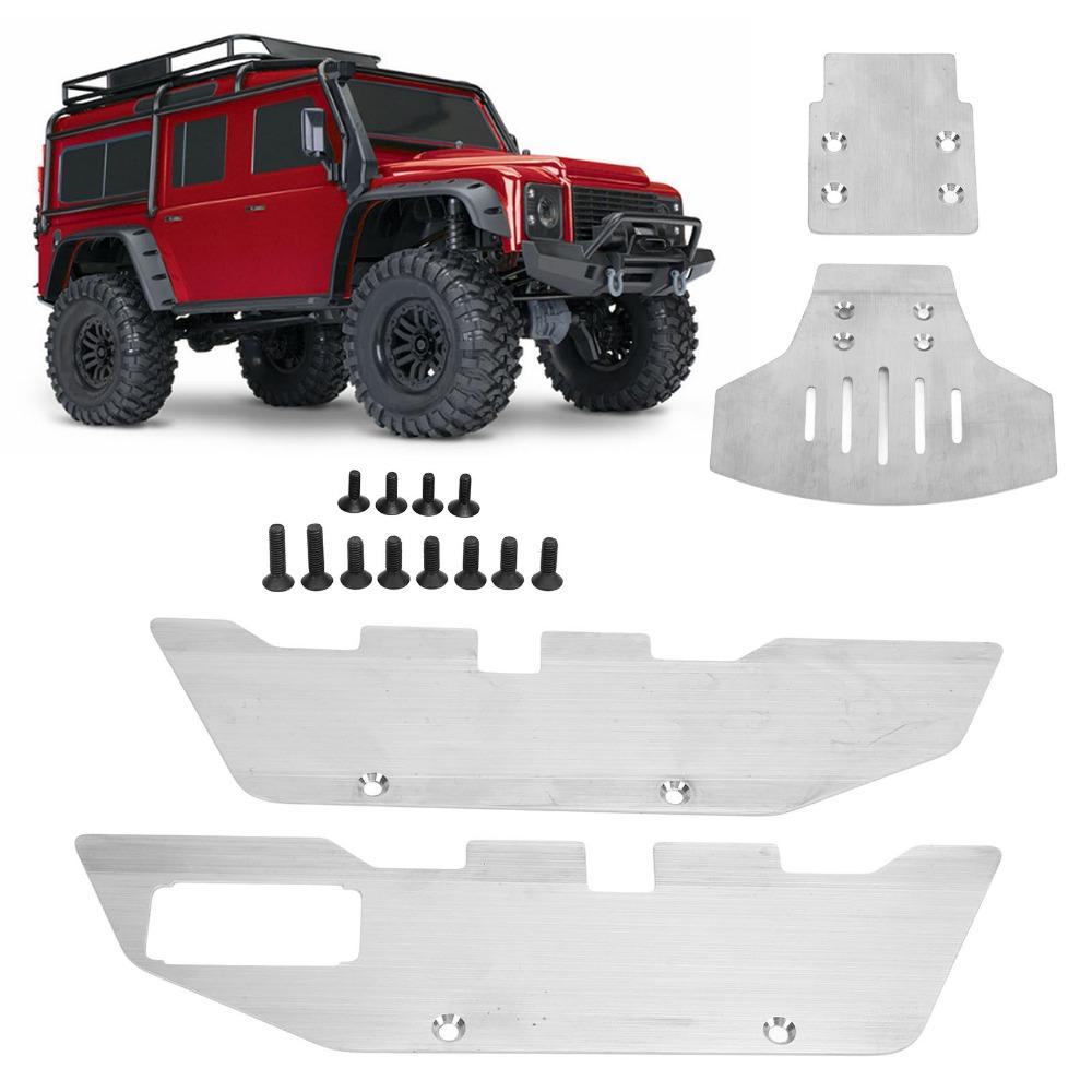 Stainless Steel Skid Plate Guard Chassis Armor for Traxxas 2WD 1/10 RC Car Upgrade Parts