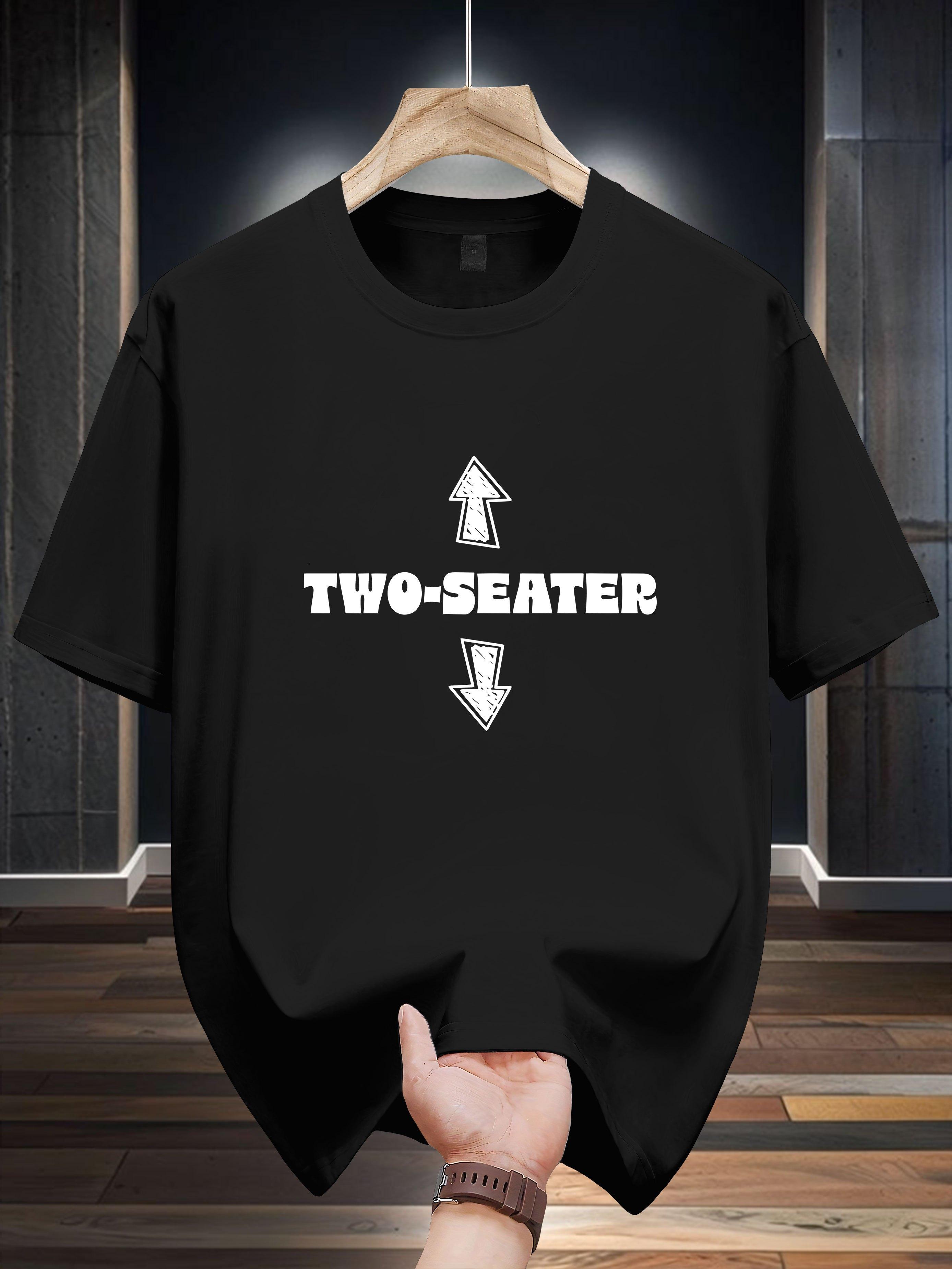 

Niuwang Selection T-shirt - Casual Graphic Print Tee with Two-Seater Arrow Design XXXL