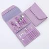 16pcs Nail Cutter Set Stainless Steel Nail Clippers Set With Folding Bag Manicure Cutter Kits Scissors Beauty Tool
