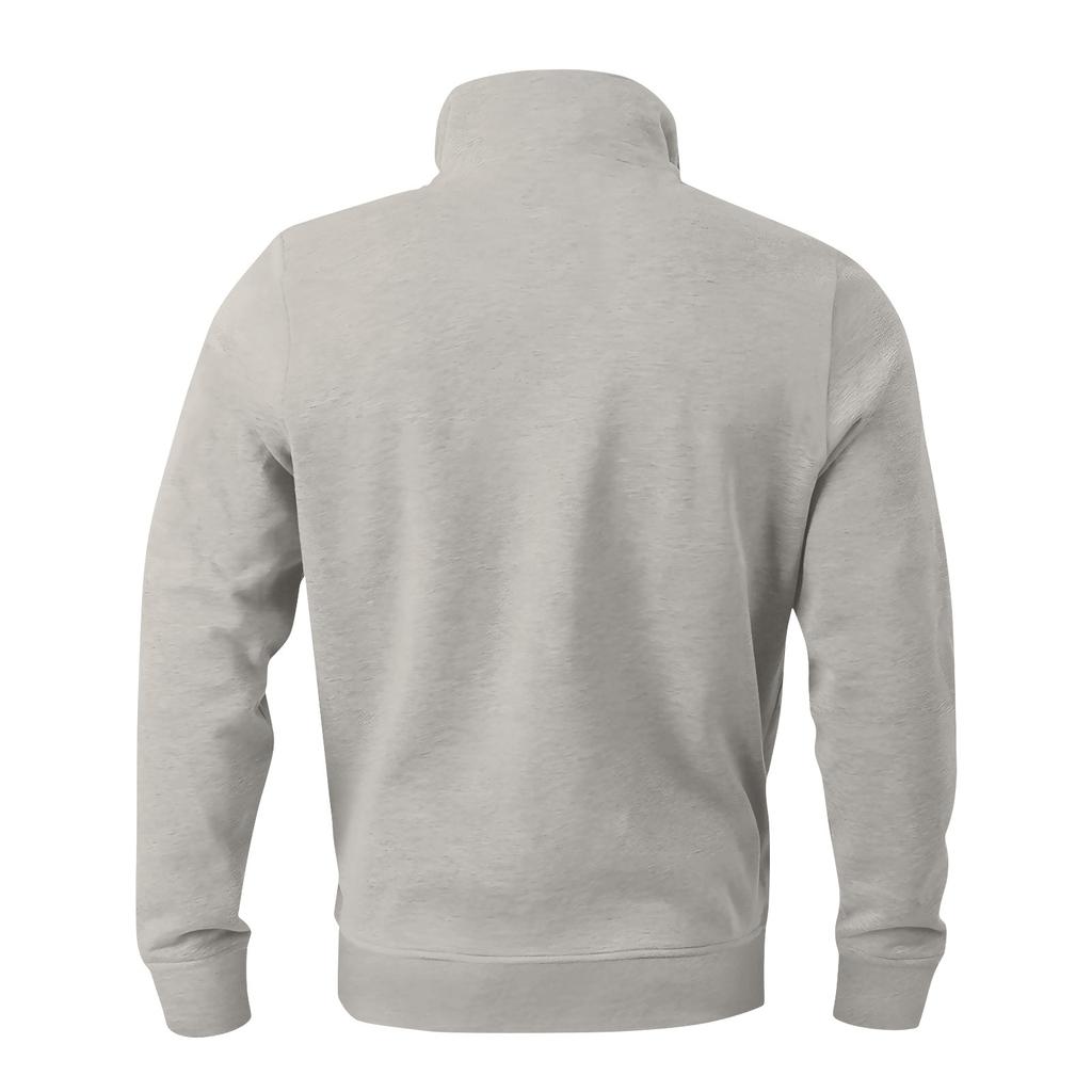 Men's Winter Zipper Sweatshirt Fleece Warm Sweatshirt Men's Pullover Stand Collar Sweatshirt