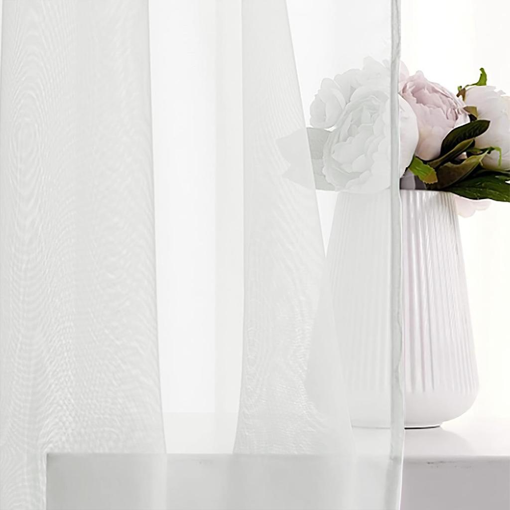 Moderner minimalistischer Terelyne Doppelstrang Voilevorhang für Wohnzimmer, Schlafzimmer und Arbeitszimmer
