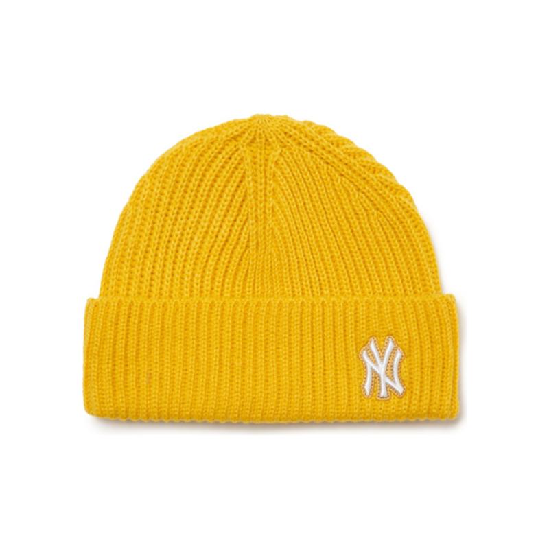 Акриловые шапки-бини MLB Унисекс Желтые Модные 3ABNS0316-50MSD OS