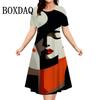 Women's casual fashion short-sleeved printed dress - Summer 2026 style - Elegant dress