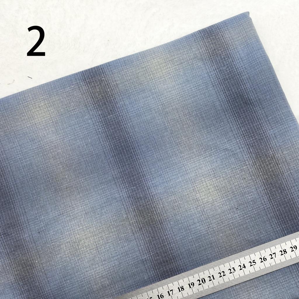 Bargain price yarn-dyed first dye woven cotton plaid brocade patchwork quilt craft fabric cloth DIY stitch sew doll clothes