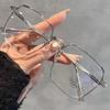 Stylish Myopia Eyeglasses Female Male Latest Square Transparent Computer Glasses Vintage Minus Diopter Glasses Optical Prescription