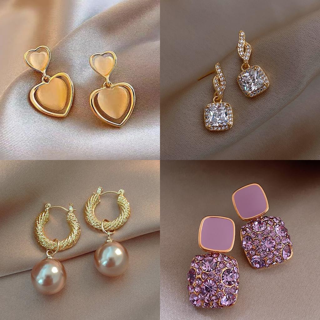 Pearl Earrings Fashion Temperament Elegant Celebrity Style Stud Earrings